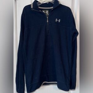 Under Armour Navy Blue Quarter-Zip Pullover